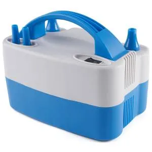 Компрессор Stermay Basic, 2 нажимных клапана надува Серый/Синий /НТ508S