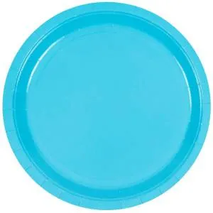 Тарелка голубая 23 см. 6 шт. 1502-6082