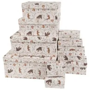 Коробка 23,5*15,5*10 см "Лесные животные"