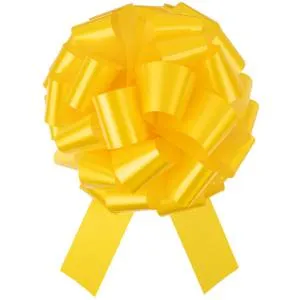 Бант лаковый Желтый 36 см / 661070