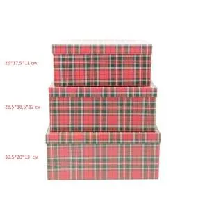 Коробка 30,5*20*13 см Клетка /10106