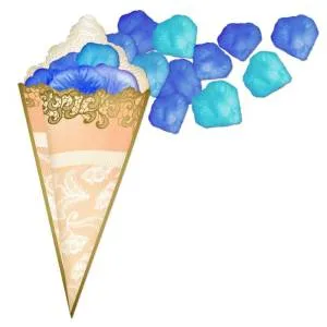 Свадебный набор "Сто лепестков" (сине-голубые) 1670787