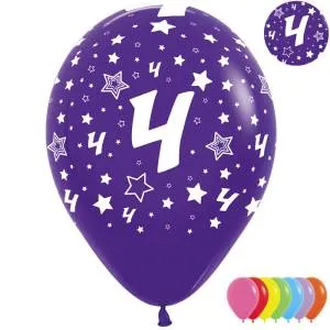 Цифра "4 Звезды" 12" пастель ( Колумбия)