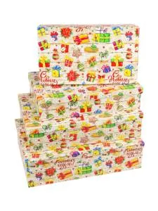 Коробка 13*9*6 см "Новогодние подарки"