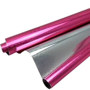 Пленка голография РОЗОВАЯ 70 см*7,5 м.