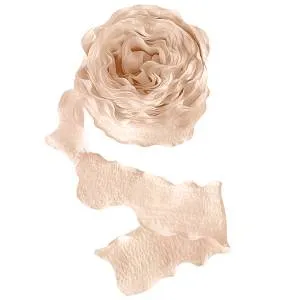 Лента тканевая Нежная волна 4 см.*9,14 м. Кремовая / 6233864