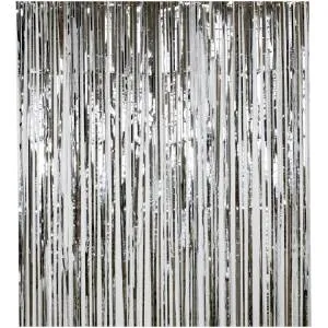 Занавес "Дождик" серебро 1м*2м. (Китай) 1505-1696