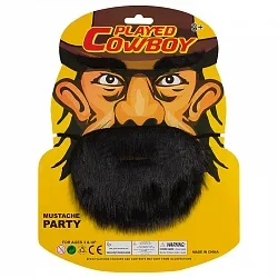 Набор Ковбой (борода, брови) черный