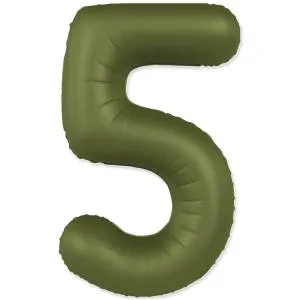 Цифра "5" - SLIM Olive Green / Flexmetal 1207-6096