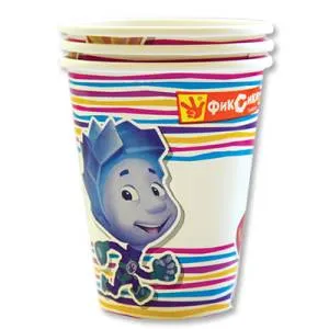 Стаканы бумажные "Фиксики" 8 шт.
