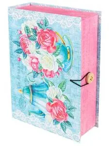 Коробка-книга"Цветы" 12*18*5 см/ КК-4833