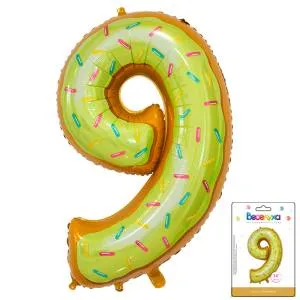 Цифра "9" Пончик 34"/ Китай 190018-9