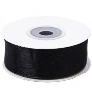 Лента Шифон 2,5 см.*22,85 м. Черная / 4887108