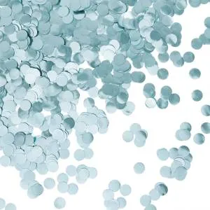 Конфетти фольга круг "Голубой" хром 1,5 см 50 гр./ 6015450