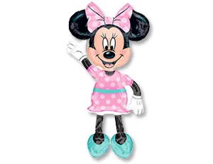 Минни платье розовое в горошек (ходячий шар)