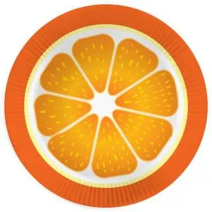 Тарелки "Апельсин" 18 см, 6 шт./77144