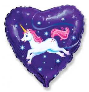 18" Единорог на синем( Flexmetall)