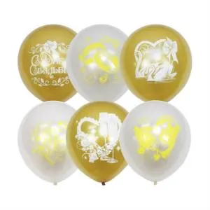 12" Свадебная тематика, металлик