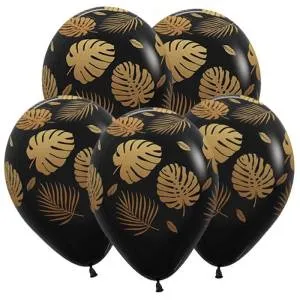 Тропические листья, пастель 12" (Колумбия) /50 шт