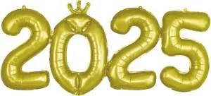 Цифры комплект "2025" Золото 17"/ Китай 