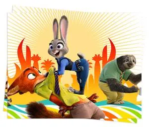 Скатерть  "Зверополис" 1,2*1,8м.