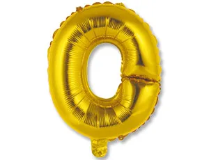 Буква "О" 14" - золото/ Китай 1206-0817