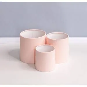 Коробка цилиндр 18*18 см. "Розовый" без крышки