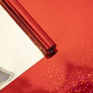 Пленка голография Красная 0,7*7,5 м./1509-1168