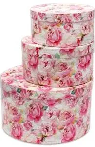 Коробка 20*20*10 см "Нежные пионы"