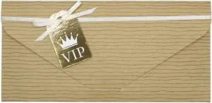 Конверт "VIP" крафт / БКР-00021