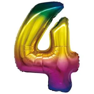 Цифра "4" - радуга в упак/ Китай