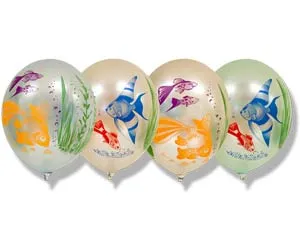 Аквариум многоцветный 14"