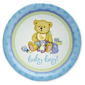 Тарелка "Медвежонок мальчик" 23 см. 8 шт.