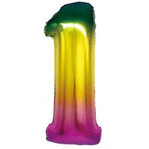 Цифра "1" - радуга в упак/ Китай