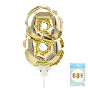 5" Цифра-топпер "8" Золото