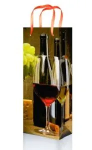 Пакет подарочный под бутылку DREM CARDS 12*36*8,5 см