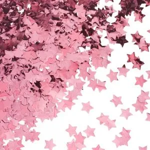 Конфетти фольга звезда "Розовое золото" металлик 1,5 см 50 гр./6015328