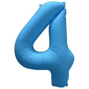 40" Цифра "4" Неон Blue / Китай 1207-6136