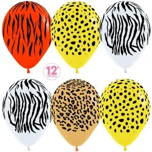 Анималистика, пятнистый окрас, пастель ассорти 12" 25шт .(Колумбия)318066