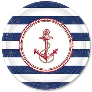 Тарелки "Морская" 25 см. 8 шт.