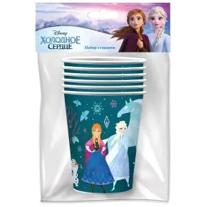 Стаканы бумажные "Холодное Сердце II" 250 мл 6 шт