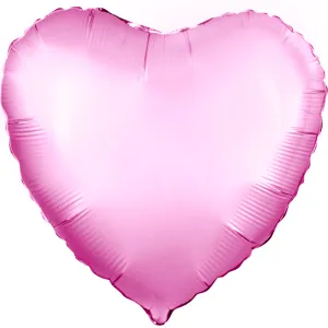 18" Сердце сатин розовое (Россия) 758038 1204-1235
