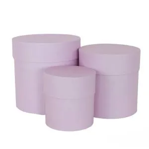 Коробка цилиндр 13*13 см. Розовый / FUT000035956