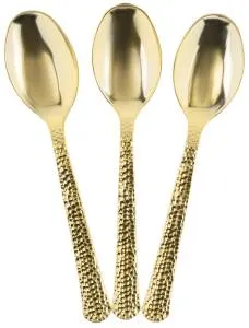 Ложки "Арт деко" золото металлик 17,5 см., 10 шт. / 6234094