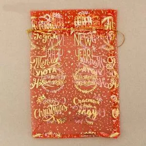 Мешочек подарочный ОРГАНЗА 16*24 см. / 3512403