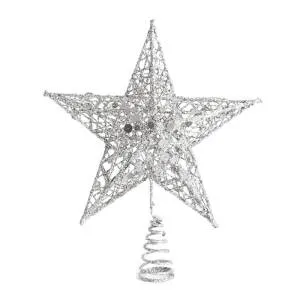 Ел. украшение макушка "Звезда" ажурная 20см / ч22620