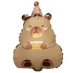 МИНИ Капибара в колпаке с тортом / 1206-1676