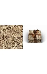 Бумага упак. НГ почта под крафт 70*100см (10 листов) /УБ-0716 Optima  