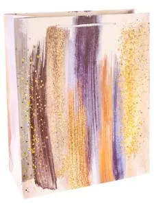 Пакет подарочный L / ПКП-0745 с матовой ламинацией 26.4*32.7*13.6 см.