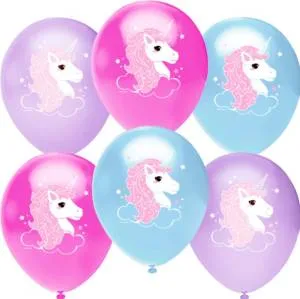 12" Нежный единорог, пастель (50шт) (Малайзия) 